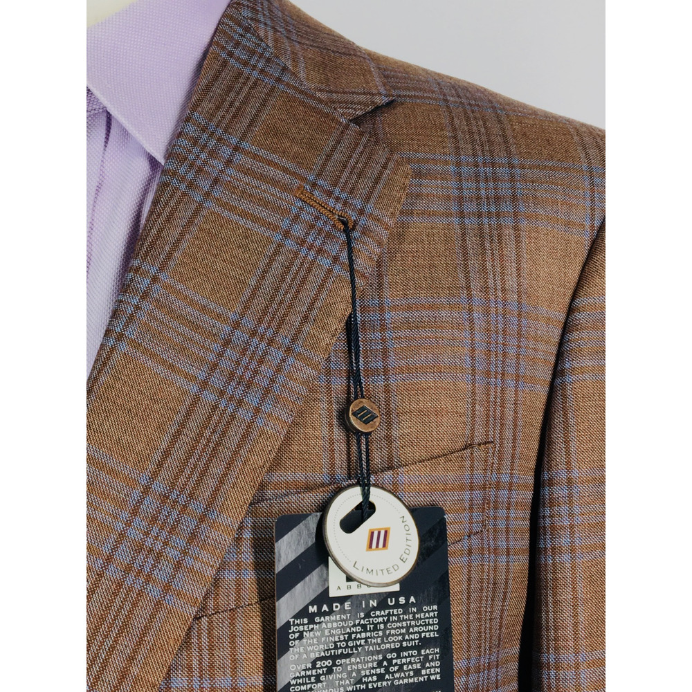 NWT 42L Joseph Abboud Ltd Edition Barbera 2 Button 100% Wool Blazer Sport Coat
